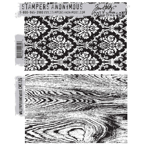 Stampers Anonymous Cling Stamps Wallpaper And Wood (CMS126) Stampers Anonymous Cling Stamps Wallpaper And Wood (CMS126)
