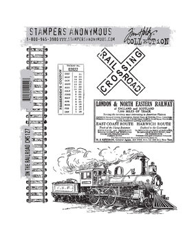 Stampers Anonymous Cling Stamps On The Railroad (CMS127)