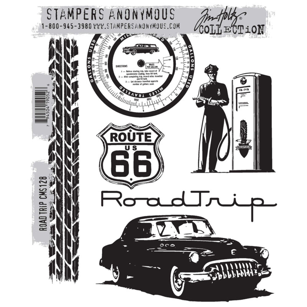 Stampers Anonymous Cling Stamps Road Trip (CMS128) Stampers Anonymous Cling Stamps Road Trip (CMS128)