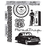Stampers Anonymous Cling Stamps Road Trip (CMS128)