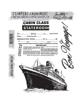 Stampers Anonymous Cling Stamps Artful Voyage (CMS129)