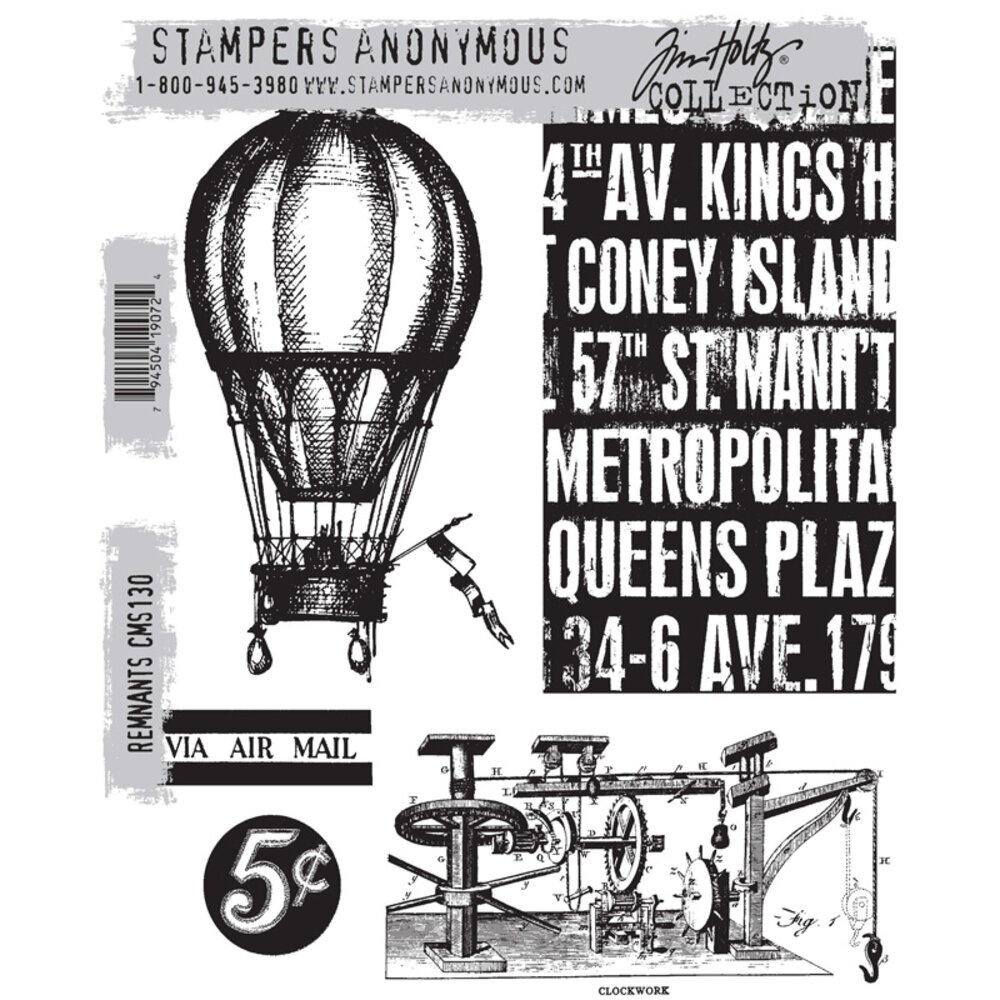 Stampers Anonymous Cling Stamps Remnants (CMS130) Stampers Anonymous Cling Stamps Remnants (CMS130)