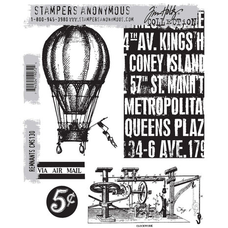 Stampers Anonymous Cling Stamps Remnants (CMS130) Stampers Anonymous Cling Stamps Remnants (CMS130)