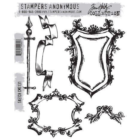 Stampers Anonymous Cling Stamps Sketch (CMS131)