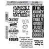 Stampers Anonymous Cling Stamps Words For Thought (CMS132) Stampers Anonymous Cling Stamps Words For Thought (CMS132)