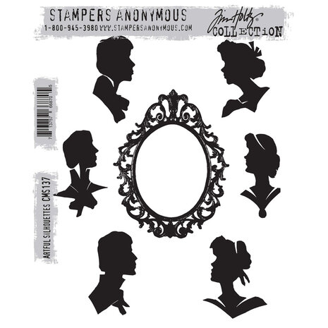 Stampers Anonymous Cling Stamps Artful Silhouettes (CMS137) Stampers Anonymous Cling Stamps Artful Silhouettes (CMS137)