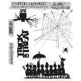 Stampers Anonymous Cling Stamps Halloween Cutouts (CMS139)
