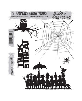 Stampers Anonymous Cling Stamps Halloween Cutouts (CMS139) Stampers Anonymous Cling Stamps Halloween Cutouts (CMS139)