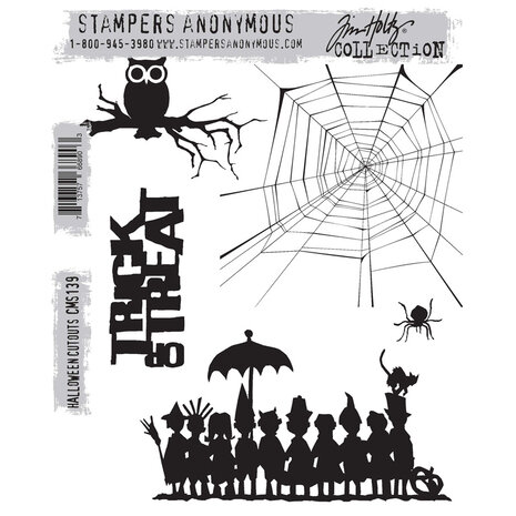 Stampers Anonymous Cling Stamps Halloween Cutouts (CMS139) Stampers Anonymous Cling Stamps Halloween Cutouts (CMS139)