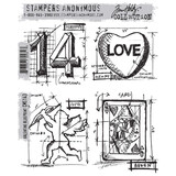 Stampers Anonymous Cling Stamps Valentine Blueprint (CMS143)