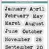Craft Consortium PRE-ORDER Journal Months Clear Stamp (CCESTMP006) Craft Consortium PRE-ORDER Journal Months Clear Stamp (CCESTMP006)