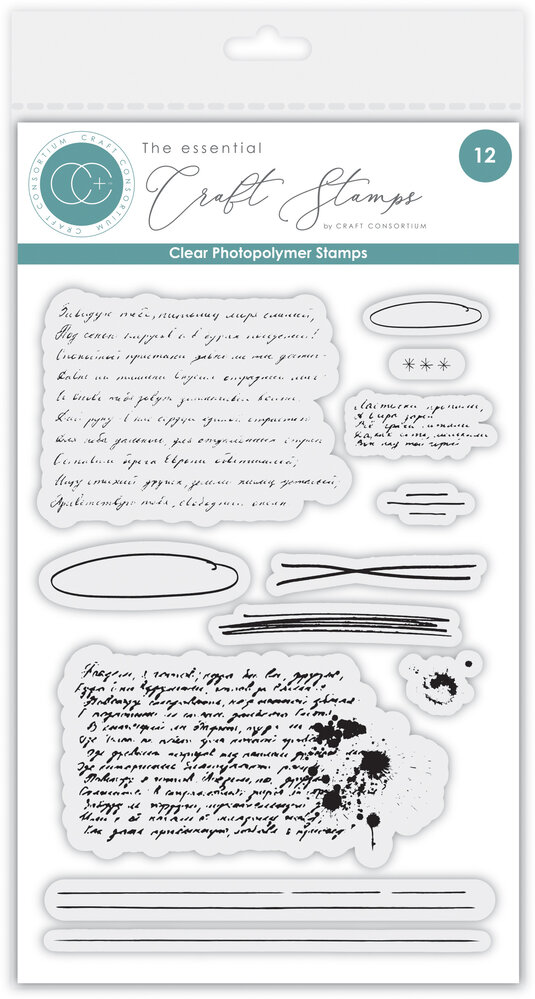 Craft Consortium Handwritting Clear Stamp (CCESTMP008) Craft Consortium Handwritting Clear Stamp (CCESTMP008)