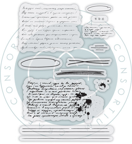 Craft Consortium Handwritting Clear Stamp (CCESTMP008) Craft Consortium Handwritting Clear Stamp (CCESTMP008)