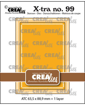 Crealies X-tra Dies ATC with Little Diagonal Lines (CLXtra99) Crealies X-tra Dies ATC with Little Diagonal Lines (CLXtra99)