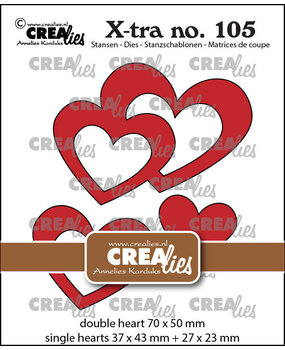 Crealies X-tra Dies Intertwined Hearts (CLXtra105) Crealies X-tra Dies Intertwined Hearts (CLXtra105)