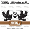 Crealies PRE-ORDER Silhouetzz Dies Doves with Heart (CLSH16) Crealies PRE-ORDER Silhouetzz Dies Doves with Heart (CLSH16)