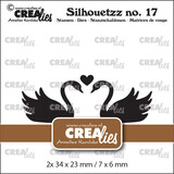 Crealies Silhouetzz Dies Swans (CLSH17)