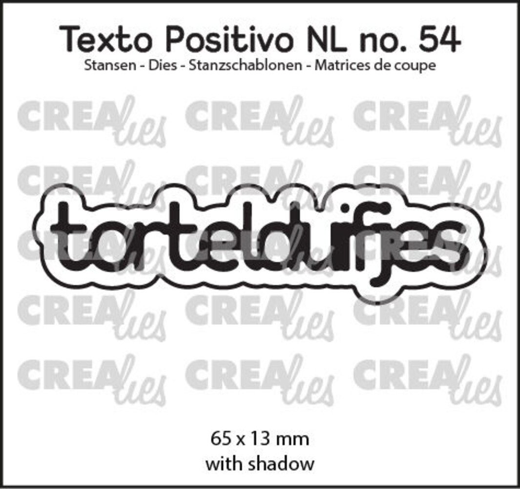 Crealies Texto Positivo Dies Tortelduifjes (POSNL54) Crealies Texto Positivo Dies Tortelduifjes (POSNL54)