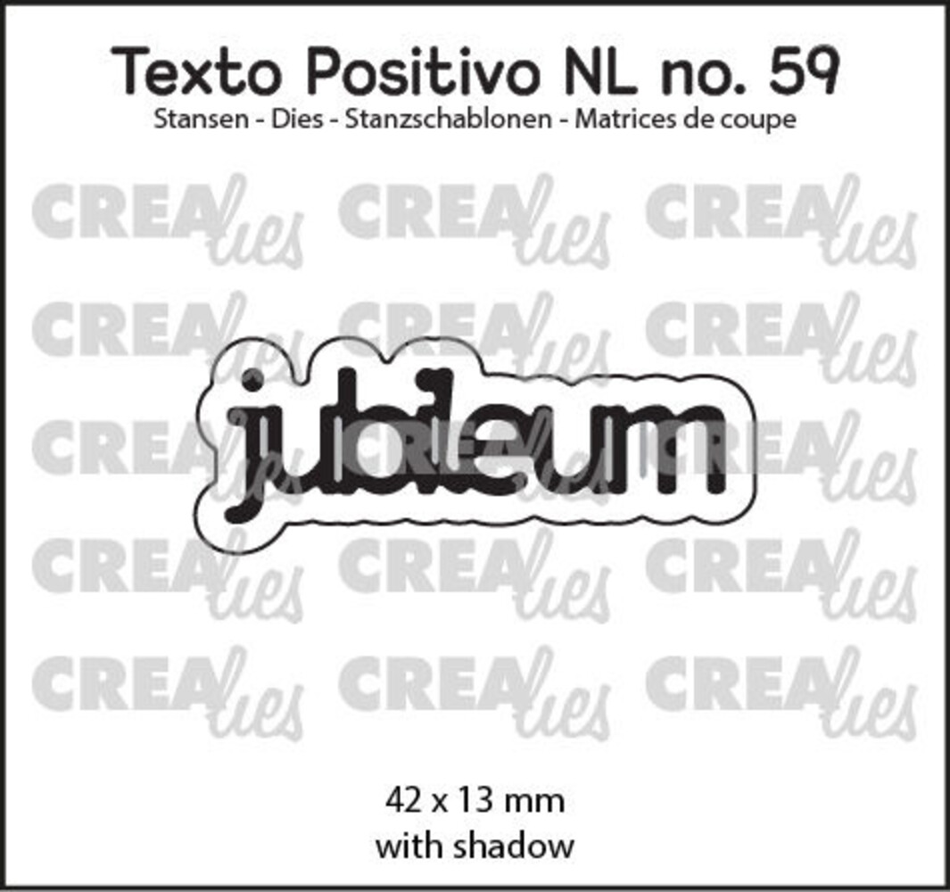 Crealies Texto Positivo Dies Jubileum (POSNL59) Crealies Texto Positivo Dies Jubileum (POSNL59)