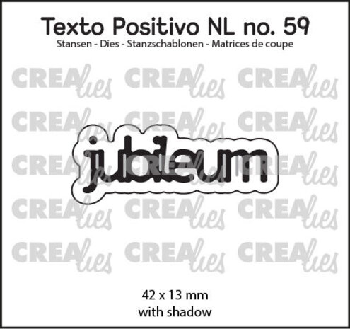 Crealies Texto Positivo Dies Jubileum (POSNL59) Crealies Texto Positivo Dies Jubileum (POSNL59)