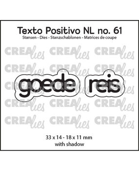 Crealies Texto Positivo Dies Goede Reis (POSNL61)
