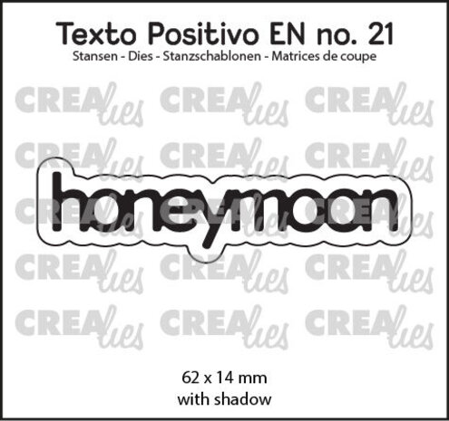 Crealies Texto Positivo Dies Honeymoon (POSEN21) Crealies Texto Positivo Dies Honeymoon (POSEN21)