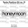 Crealies PRE-ORDER Texto Positivo Dies Honeymoon (POSEN21) Crealies PRE-ORDER Texto Positivo Dies Honeymoon (POSEN21)