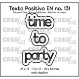 Crealies Texto Positivo Dies Time To Party (POSEN131)