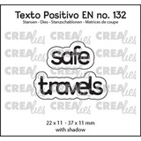 Crealies Texto Positivo Dies Safe Travels (POSEN132)