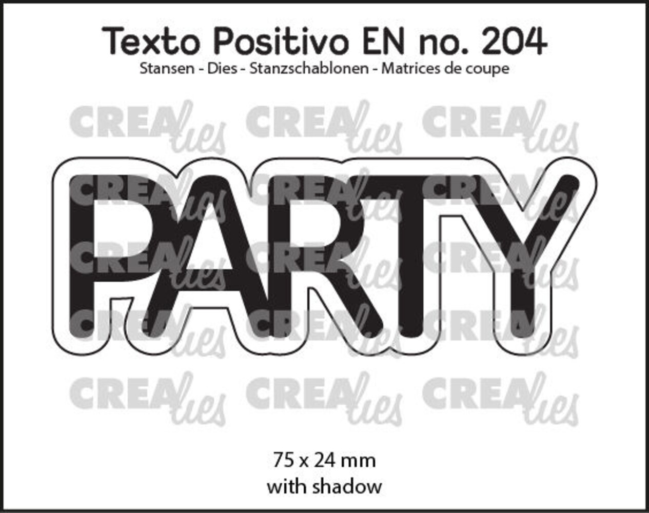 Crealies Texto Positivo Dies Party (POSEN204) Crealies Texto Positivo Dies Party (POSEN204)