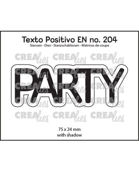 Crealies Texto Positivo Dies Party (POSEN204)