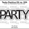 Crealies Texto Positivo Dies Party (POSEN204) Crealies Texto Positivo Dies Party (POSEN204)