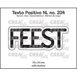 Crealies Texto Positivo Dies Feest (POSNL204)