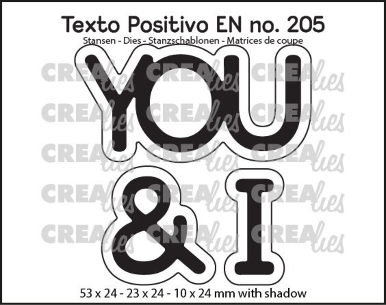 Crealies Texto Positivo Dies You & I (POSEN205) Crealies Texto Positivo Dies You & I (POSEN205)