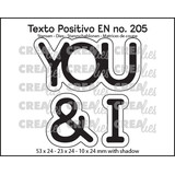 Crealies Texto Positivo Dies You & I (POSEN205)