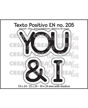 Crealies Texto Positivo Dies You & I (POSEN205)
