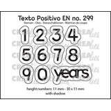 Crealies Texto Positivo Dies 1,2,3 Years (POSEN299)
