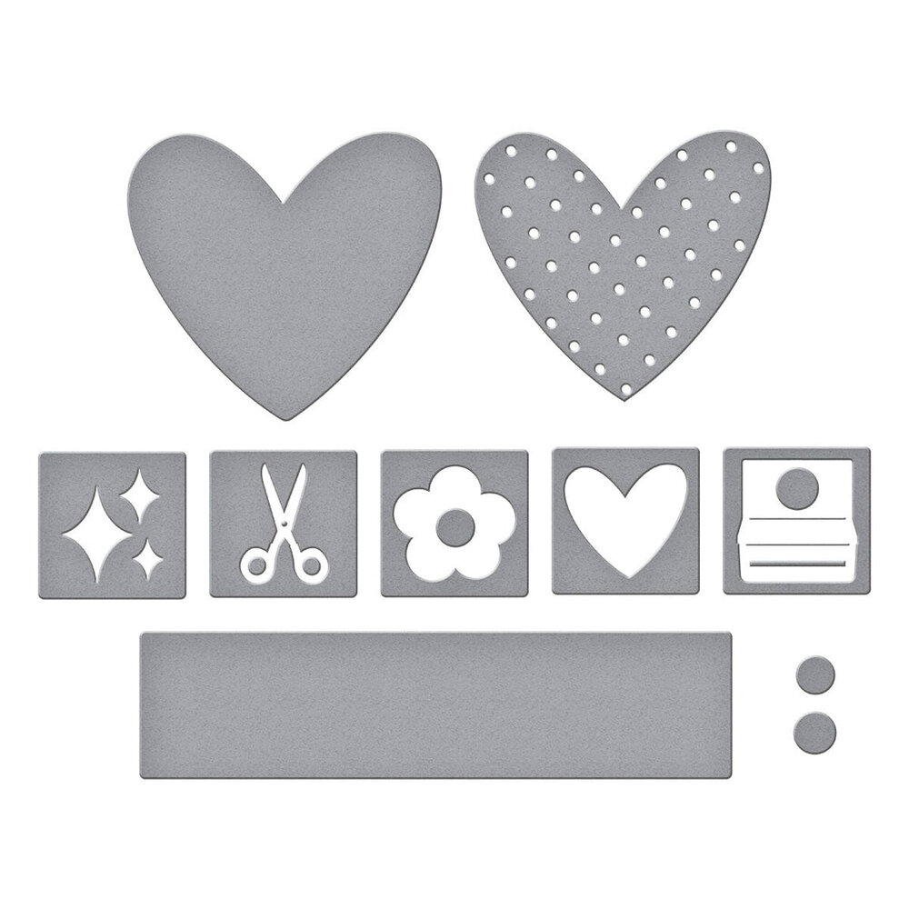Spellbinders Crafty Babe Labels & Icons Dies (S4-1463)