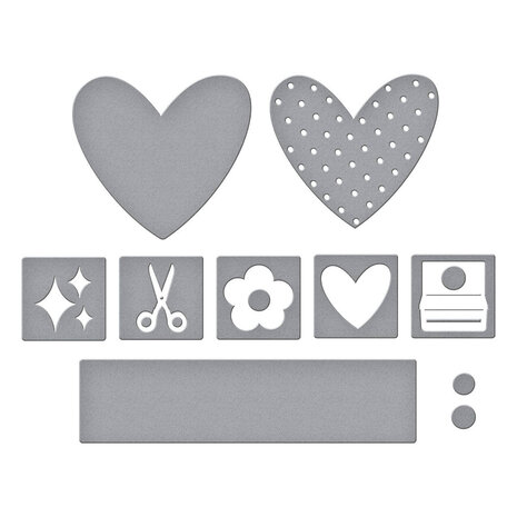 Spellbinders Crafty Babe Labels & Icons Dies (S4-1463)