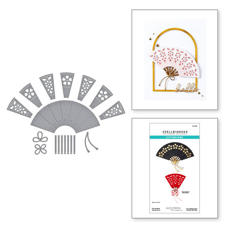 Spellbinders Spring in Kyoto Fan & Bow Dies (S4-1440) Spellbinders Spring in Kyoto Fan & Bow Dies (S4-1440)