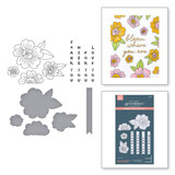Spellbinders Spring in Kyoto Blossoms & Sentiments Press Plate & Die Set (BP-292)