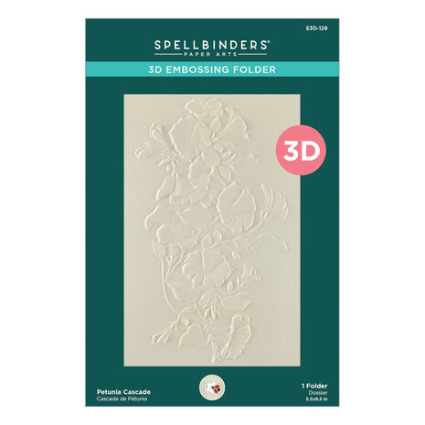 Spellbinders Summer Solstice Petunia Cascade 3D Embossing Folder (E3D-129)