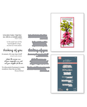 Spellbinders Summer Solstice Sentiments Press Plate & Die Set (BP-297)