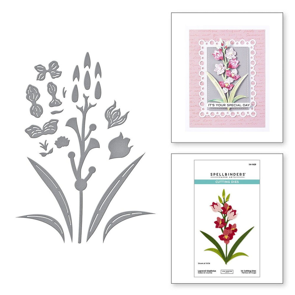 Spellbinders Wildflowers Layered Gladiolus Dies (S4-1429) Spellbinders Wildflowers Layered Gladiolus Dies (S4-1429)