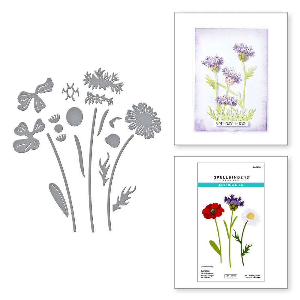 Spellbinders Wildflowers Layered Wildflowers Dies (S4-1430) Spellbinders Wildflowers Layered Wildflowers Dies (S4-1430)