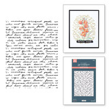 Spellbinders Wildflowers Script Tekst Press Plate (BP-287)