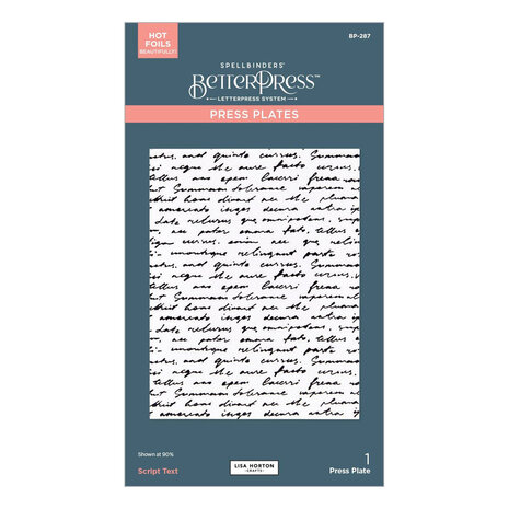 Spellbinders Wildflowers Script Tekst Press Plate (BP-287) Spellbinders Wildflowers Script Tekst Press Plate (BP-287)