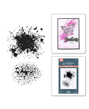 Spellbinders Wildflowers Splatters Press Plate (BP-288)