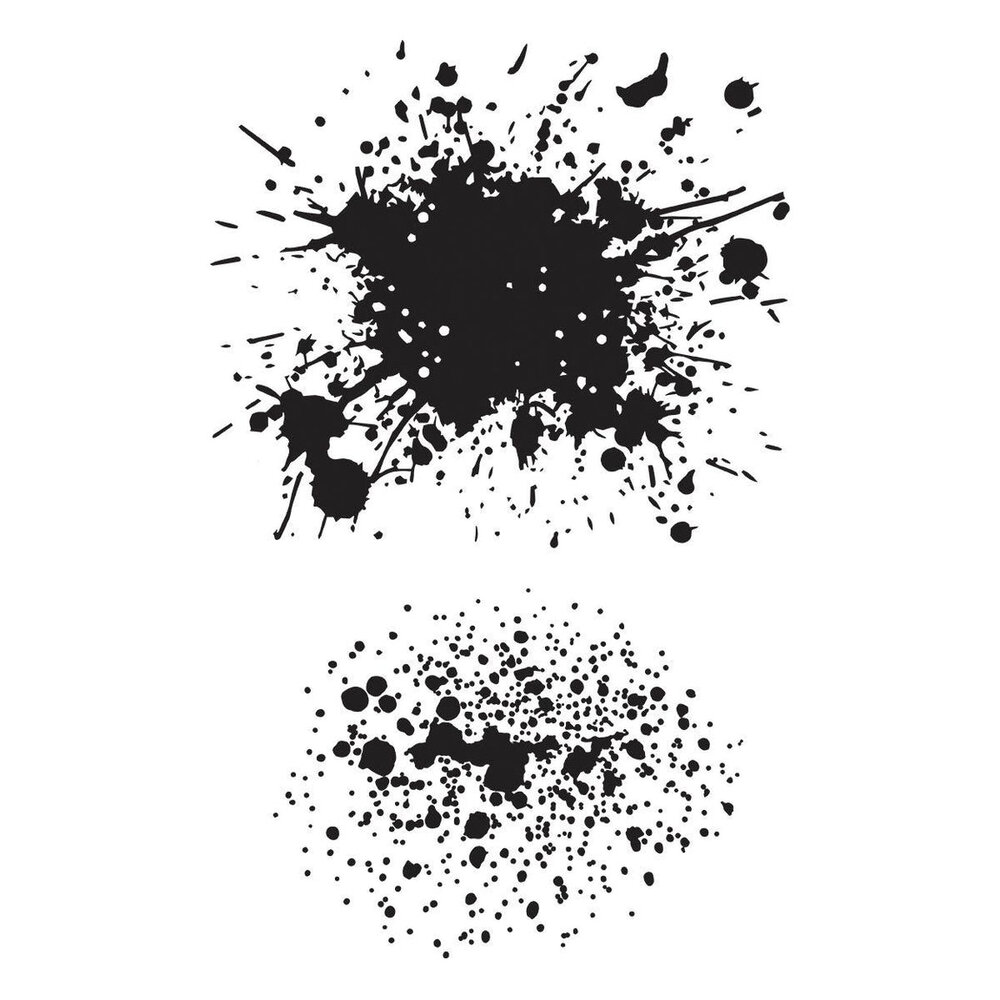 Spellbinders Wildflowers Splatters Press Plate (BP-288)