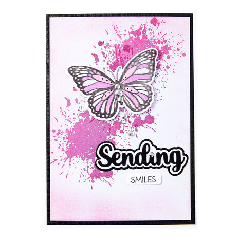 Spellbinders Wildflowers Splatters Press Plate (BP-288)